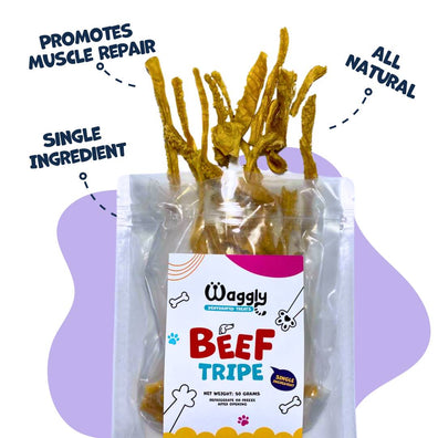 Dehydrated Beef Tripe - All Natural Treat for Dogs